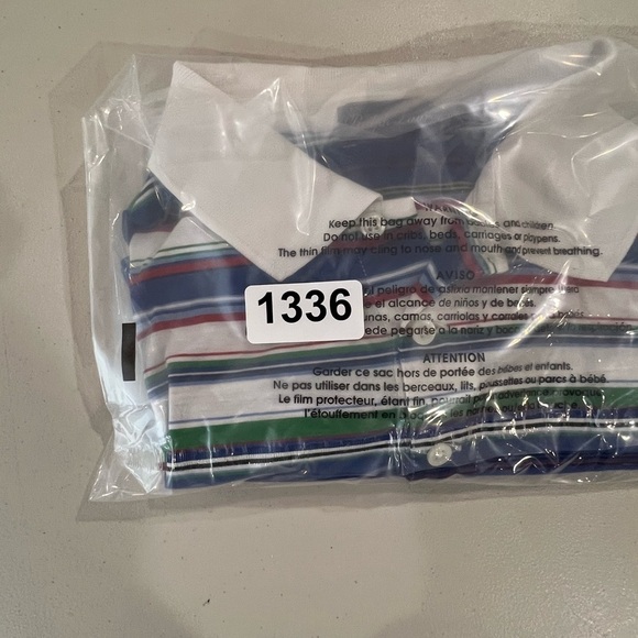 Ralph Lauren Purple Label Made in Italy XL Blue Res Stripe Classic Polo Shirt - Picture 12 of 12